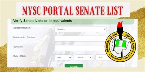 nysc portal senate list
